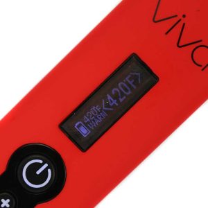 viva vaporizer red close up temp control 1