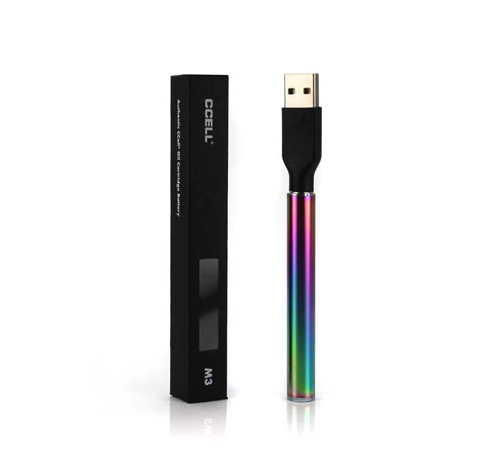 CCell M3 oil vape pen battery rainbow