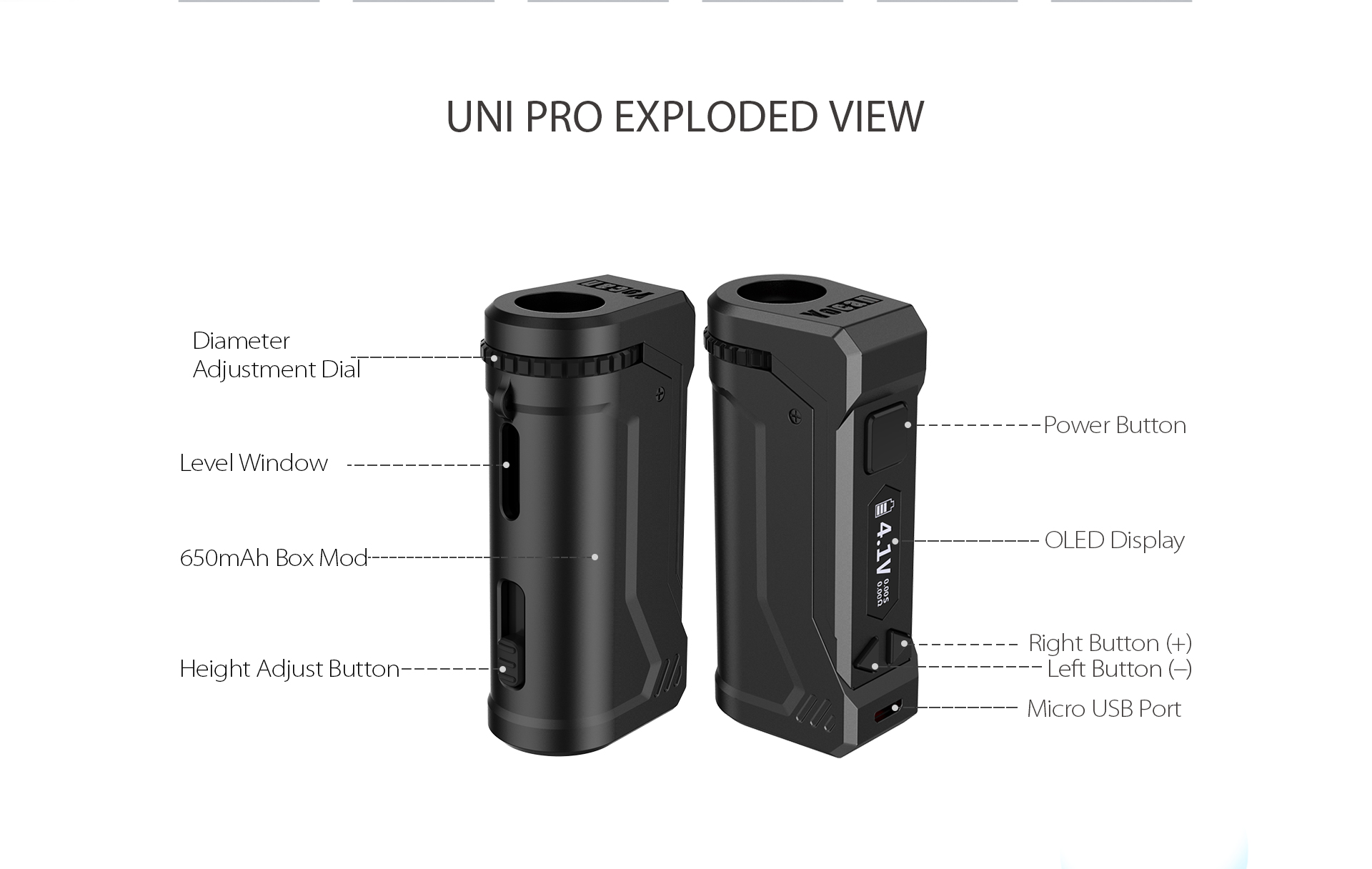 Yocan Uni Pro Battery Vape Parts Mart