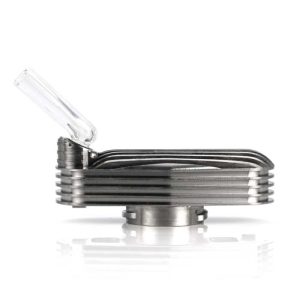 Mighty Vaporizer Stainless Steel Cooling Unit with Glass Mouthpiece