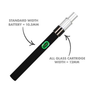 All glass oil cartridge specifications on battery