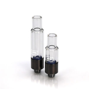 VPM all glass oil vape cartridge top view