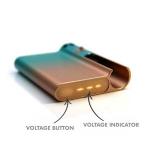 CCell Palm Pro battery button and voltage indicators example