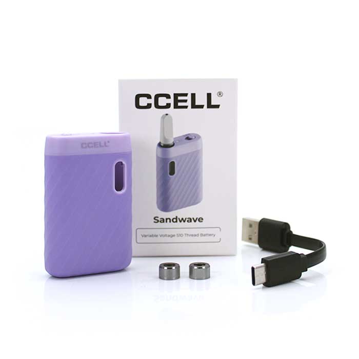 CCell Sandwave Battery Lavender Purple Packaging CCell Sandwave Battery Lavender Purple Packaging