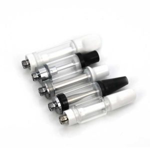 Five oil cartridges with a 2ML capacity in different shapes and sizes.