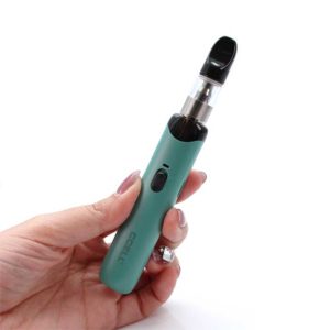 CCell-Go-Stik-Oil-Cartridge-Vape-Battery-Emerald-Green-in-hand-view