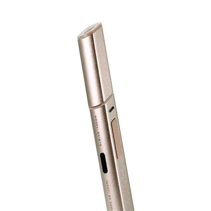Puffco Hot Knife Heated Loading Tool Desert Close View Cap on Puffco Hot Knife Heated Loading Tool Desert Close View Cap on