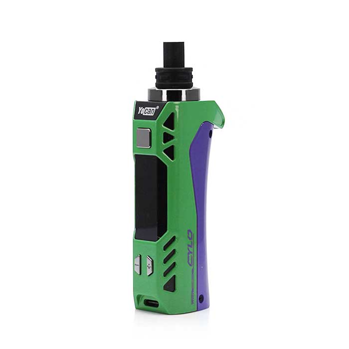Yocan Cylo Wax Vaporizer Primary Green Purple