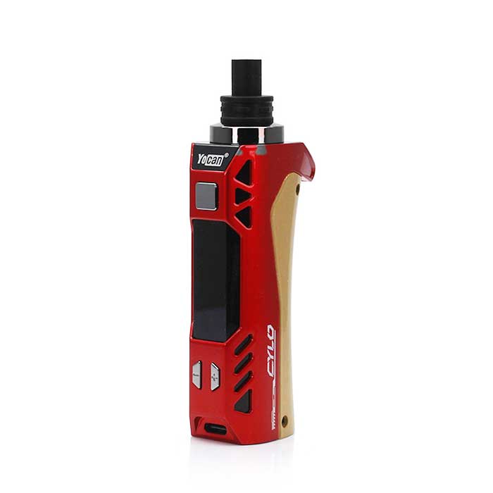 Yocan Cylo Wax Vaporizer Primary Red Gold