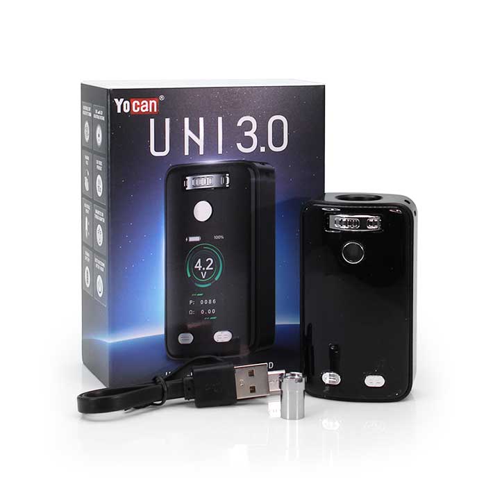 Yocan UNI 3 Cartridge Vape Battery Packaging Black