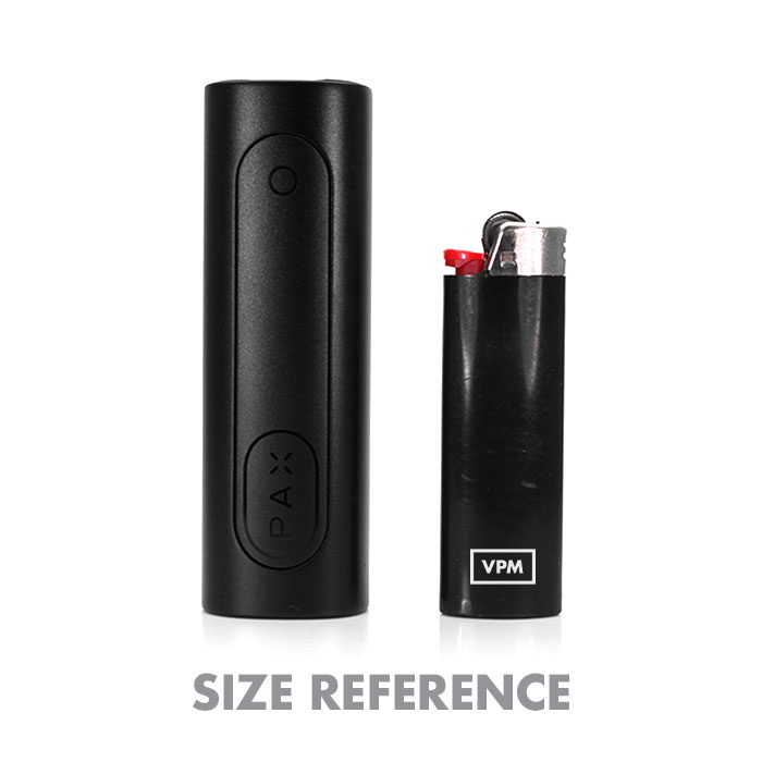 Pax Flow Flower Weed Vaporizer black size reference