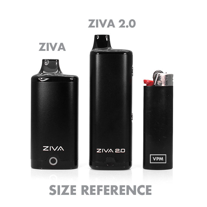 Yocan Ziva 2.0 Oil Cartridge Battery Size Reference
